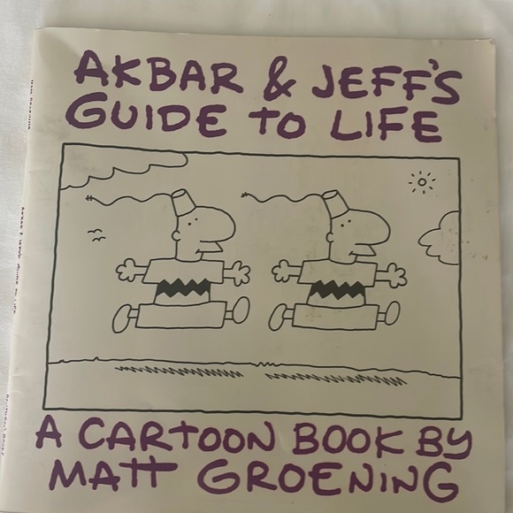 AKBAR & JEFF’S GUIDE TO LIFE   A CARTOON BOOK BY MATT GROENING. 1980s - Picture 1 of 4